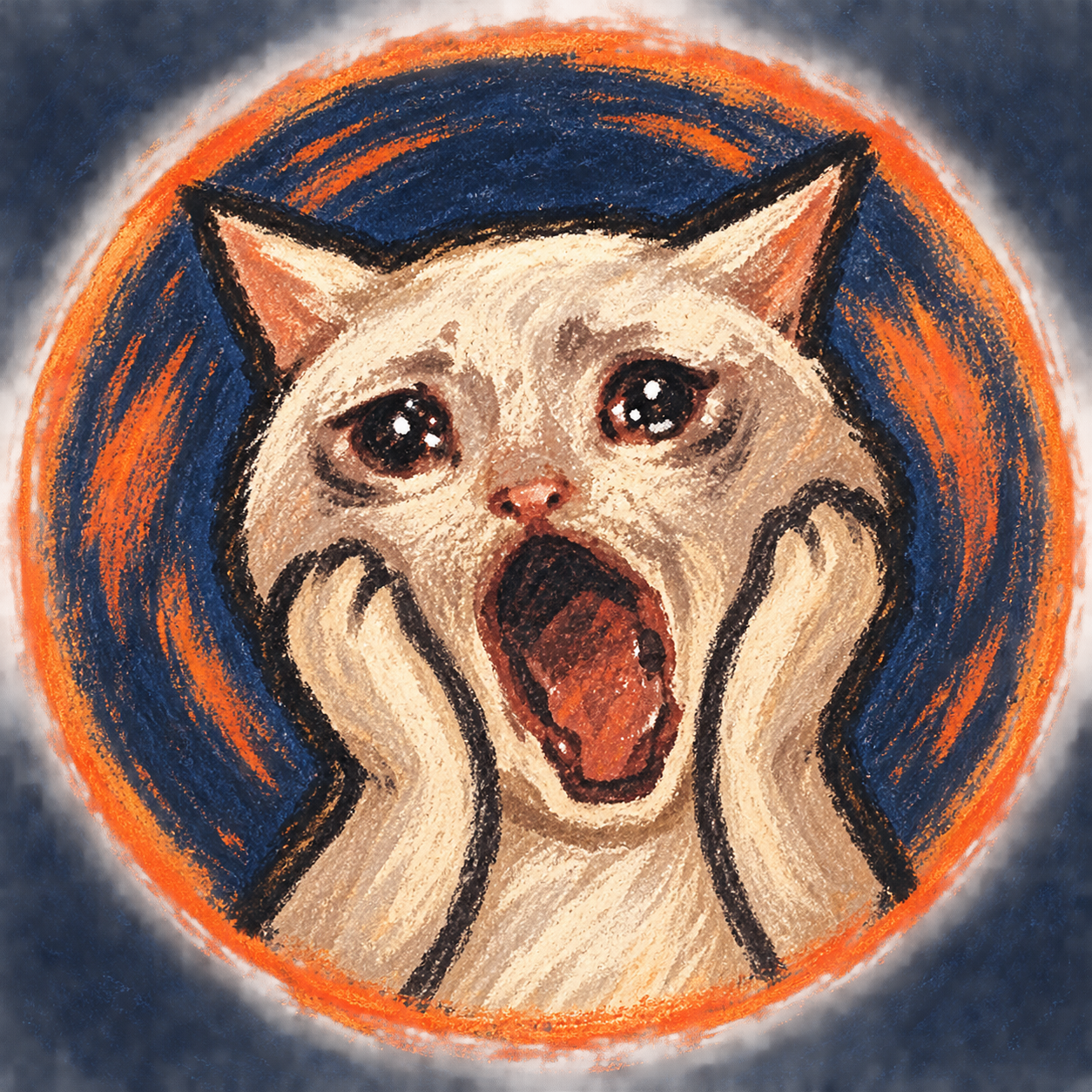 Scream Cash Cat mascot